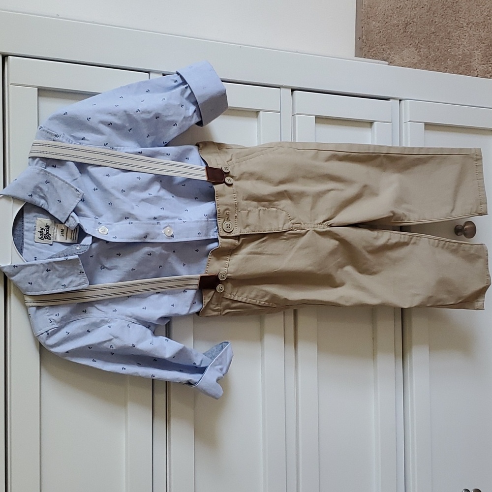 Boys 24m Baby B'gosh suspenders set